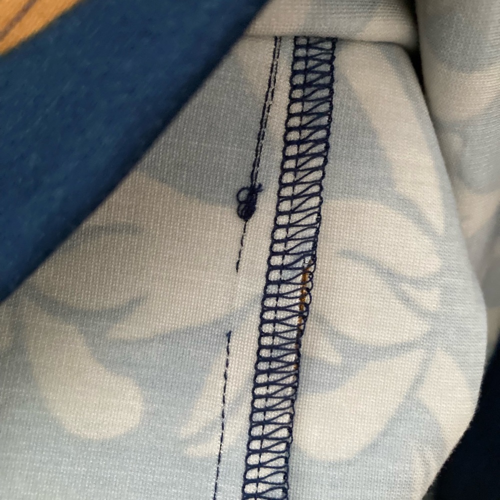J. McLaughlin Pimpernel Blue and brown Patterned Pencil Skirt - Picture 5 of 5